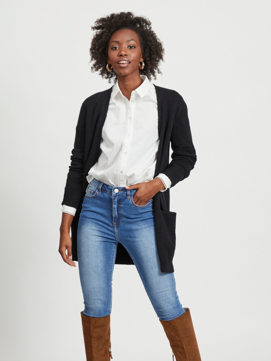 VIRIL Cardigan - black - VERO MODA & VILA Bergvik